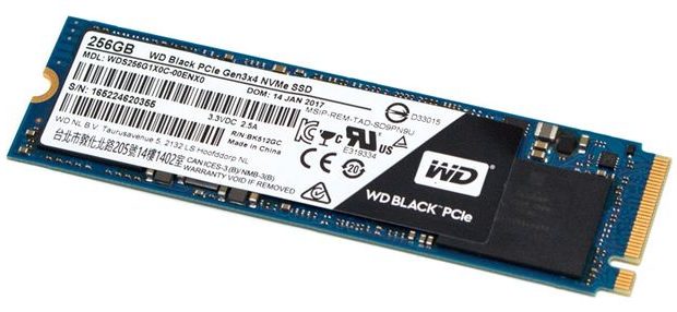 Western Digital SSD black m2 nvme 256GB