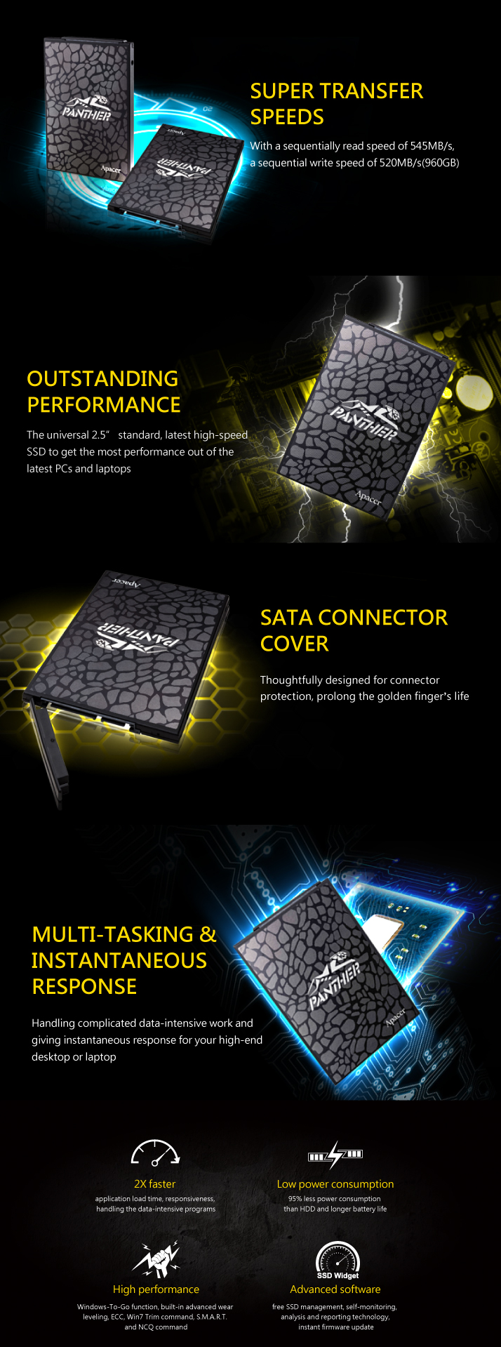 Apacer SSD Panther AS340 120GB